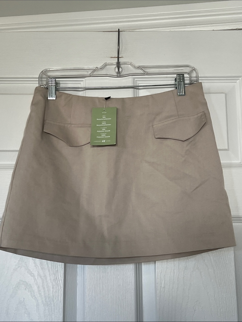 Divided by H&M Taupe Mini Skirt with Flap Pockets